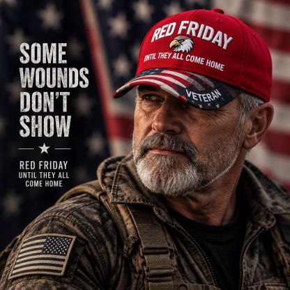 US Red Friday Printed Casual Hat