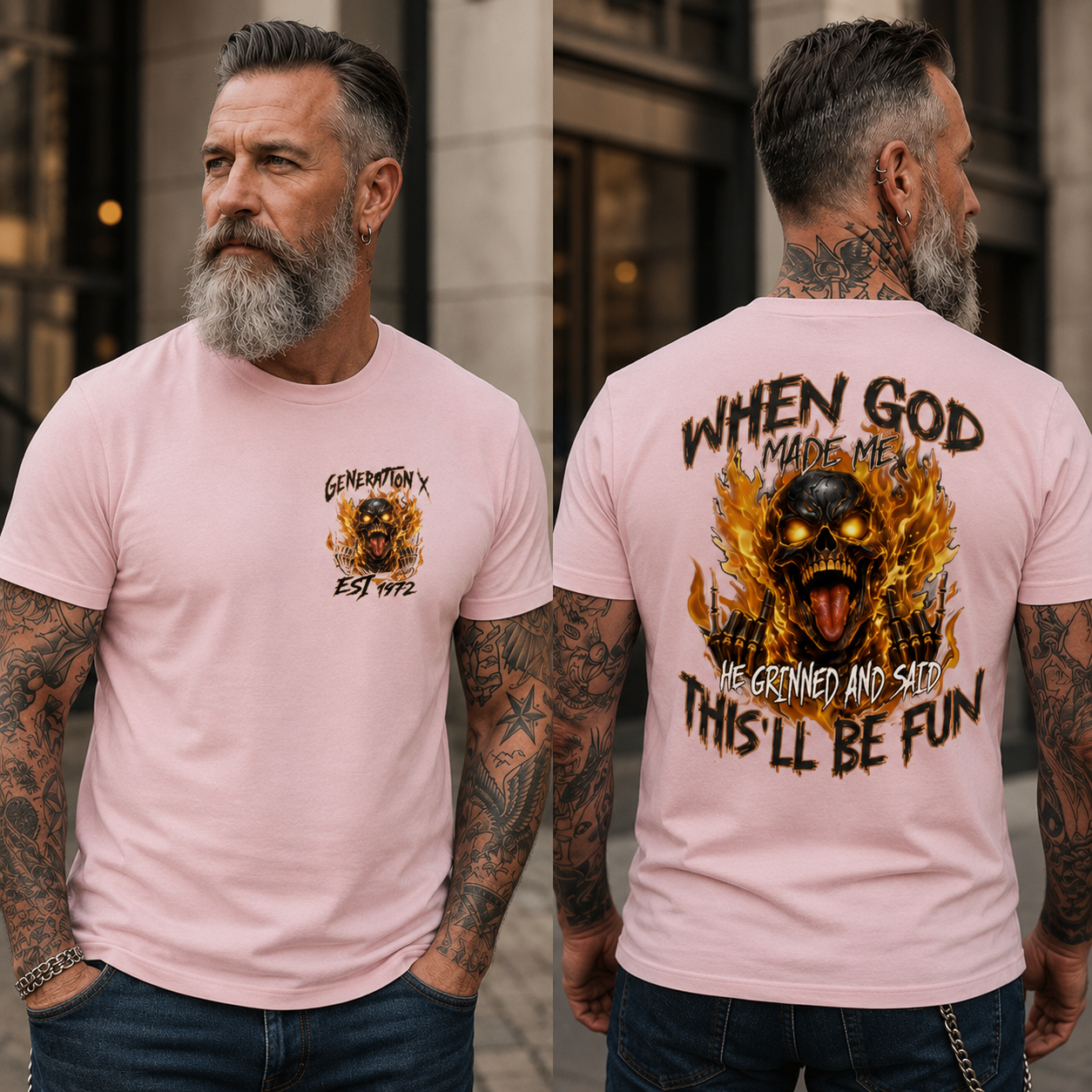 Personalization Year Gen X T Shirt, When God Made Me T Shirt , Gen X 1965-1980 T Shirt