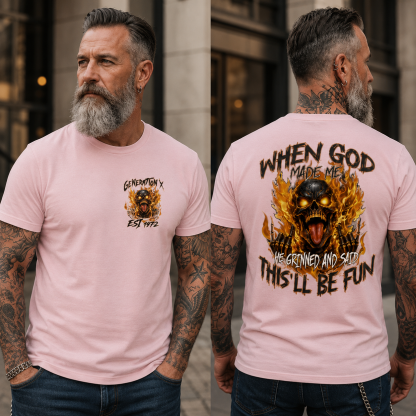 Personalization Year Gen X T Shirt, When God Made Me T Shirt , Gen X 1965-1980 T Shirt