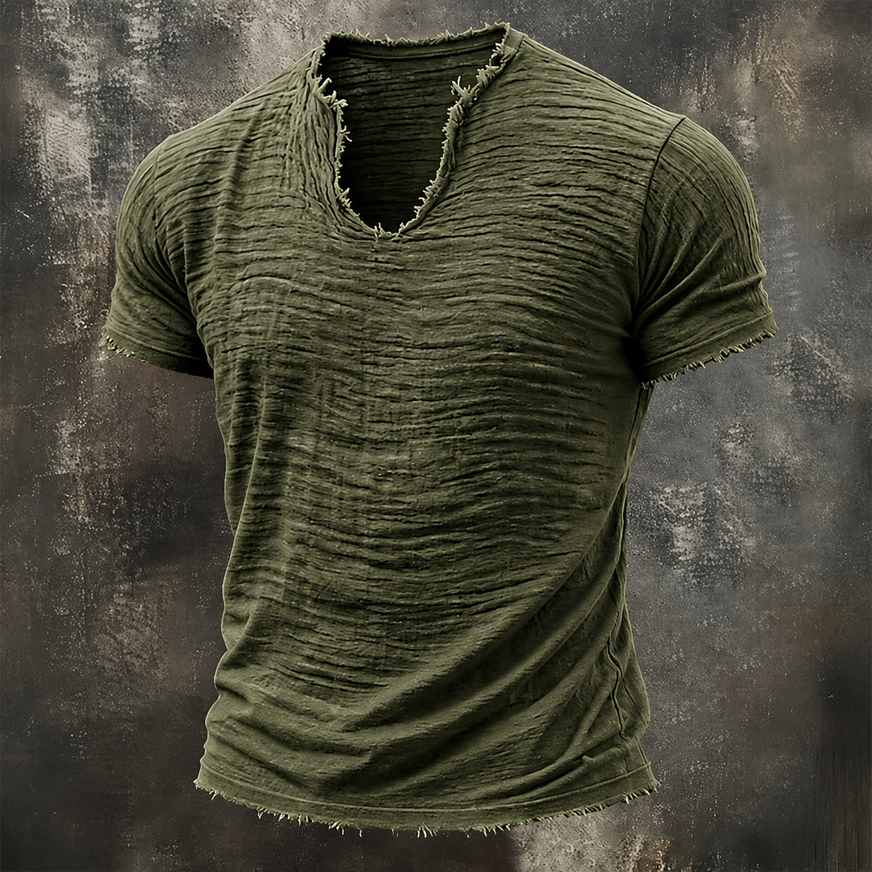 Men's T Shirt 100% Cotton T-Shirt Short Sleeve V Neck