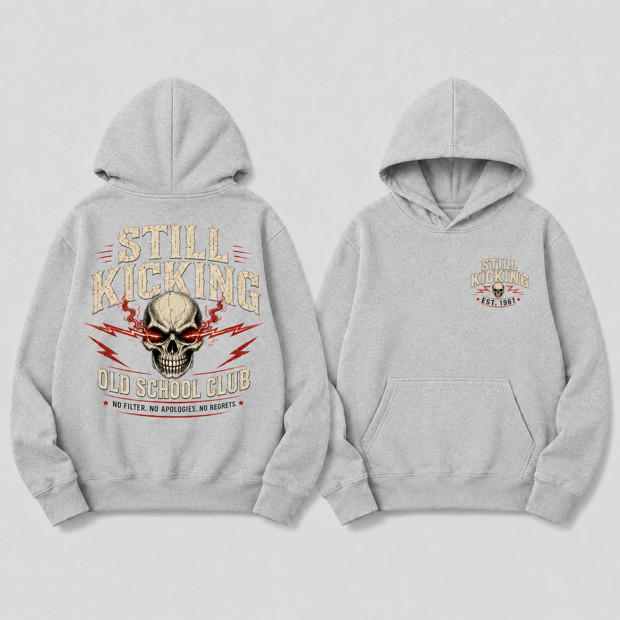 Still Kicking Old School Club Unisex Hoodie