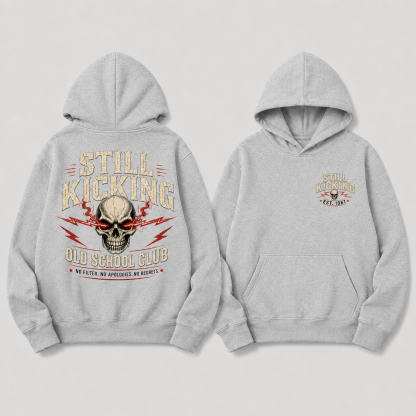 Still Kicking Old School Club Unisex Hoodie
