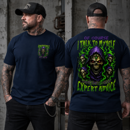 Generation X Expert Advice Skull T-Shirt Custom Year T-shirt