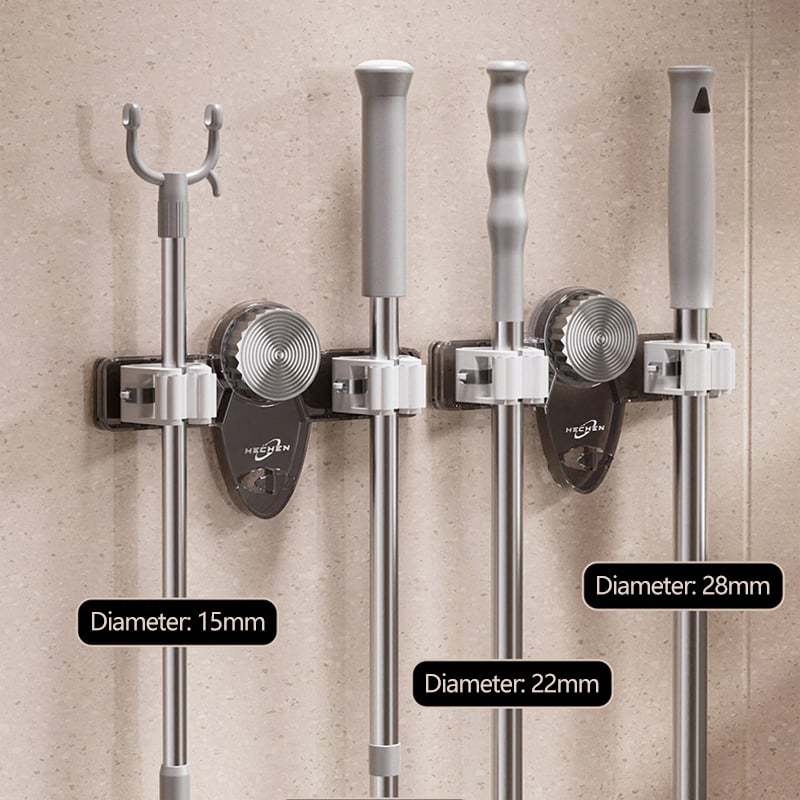 💥Broom Holder Mop Hanger - No Drilling Required, Saving Space