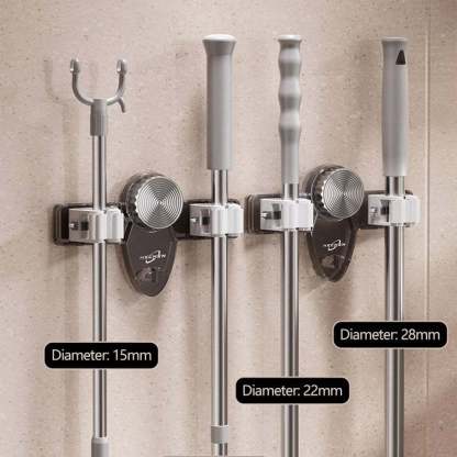 💥Broom Holder Mop Hanger - No Drilling Required, Saving Space