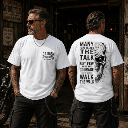 Badass Generation Custom Year T-Shirt – Walk The Walk Skull Graphic Tee