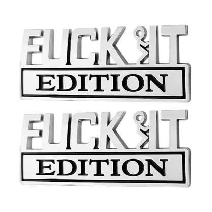 🚗🔥F**K IT Edition Emblem | Car Decal Accessory