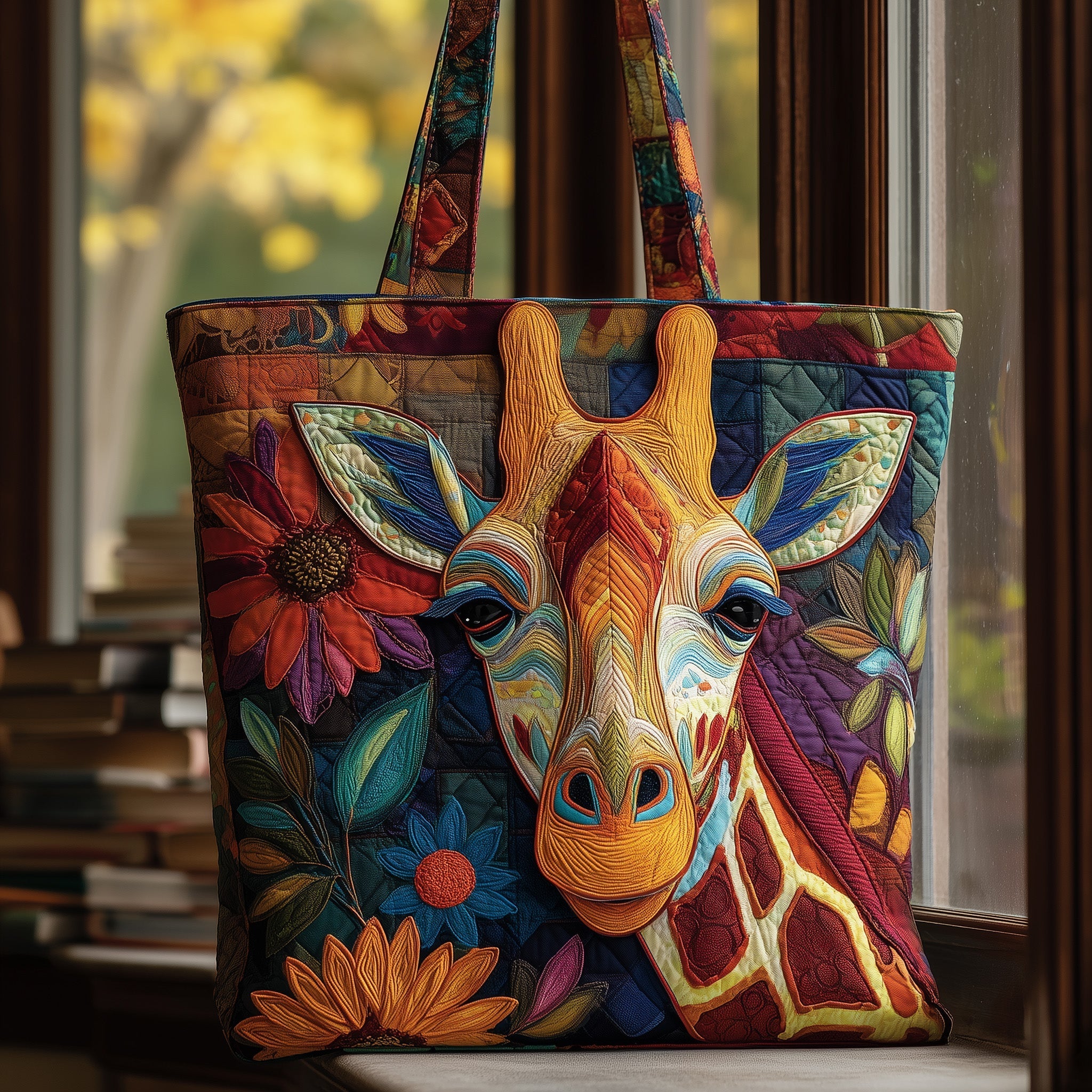 Hippie Quilted Tote Bag