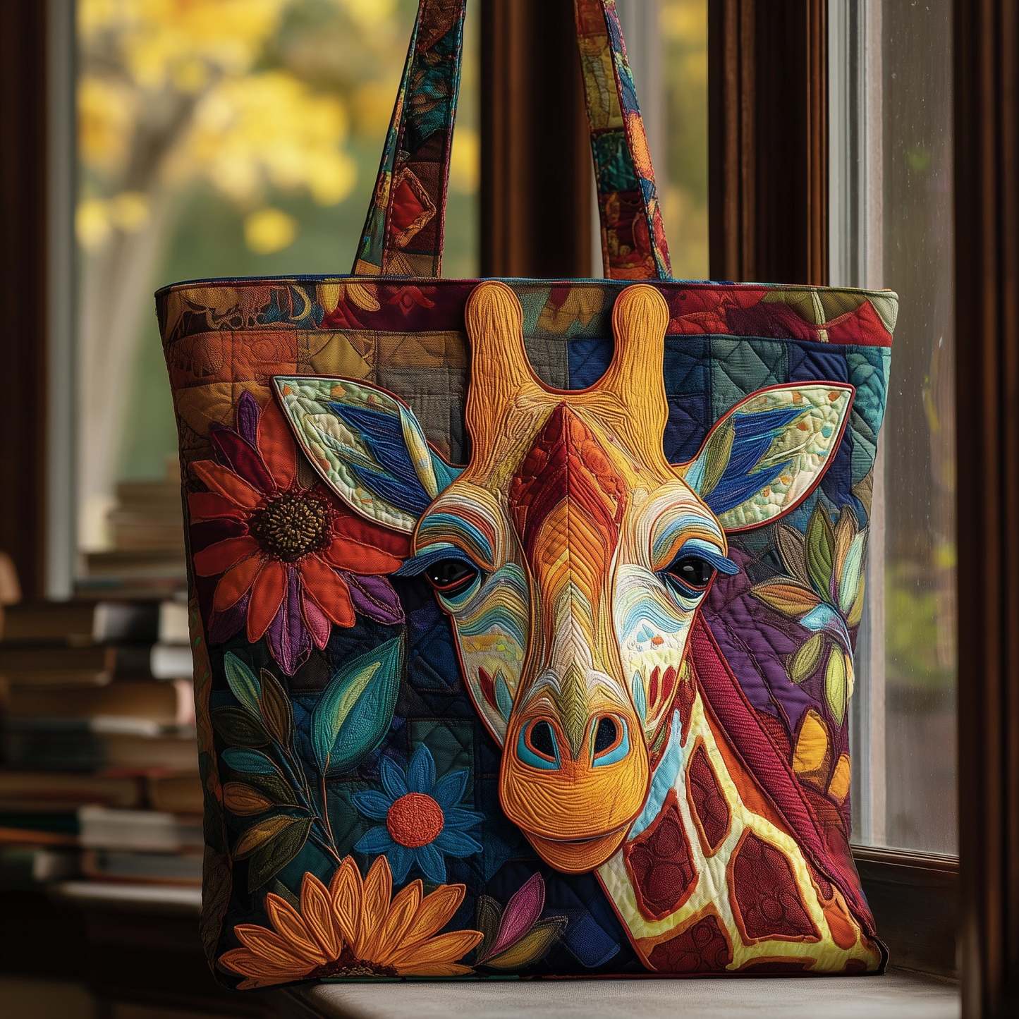 Hippie Quilted Tote Bag