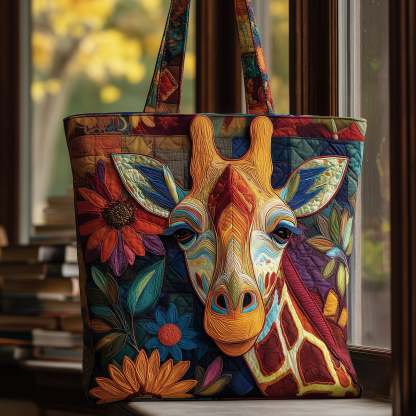 Hippie Quilted Tote Bag