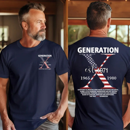 Generation X USA Flag T-Shirt | The True FAFO Generation