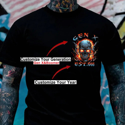 I'm Old But I'm Like Cool Old Custom Year Gen X, Boomer T-shirt