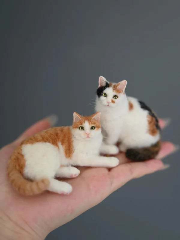 🔥Last Day 49% OFF - 🐱💖 Mini Felted Wool Cat