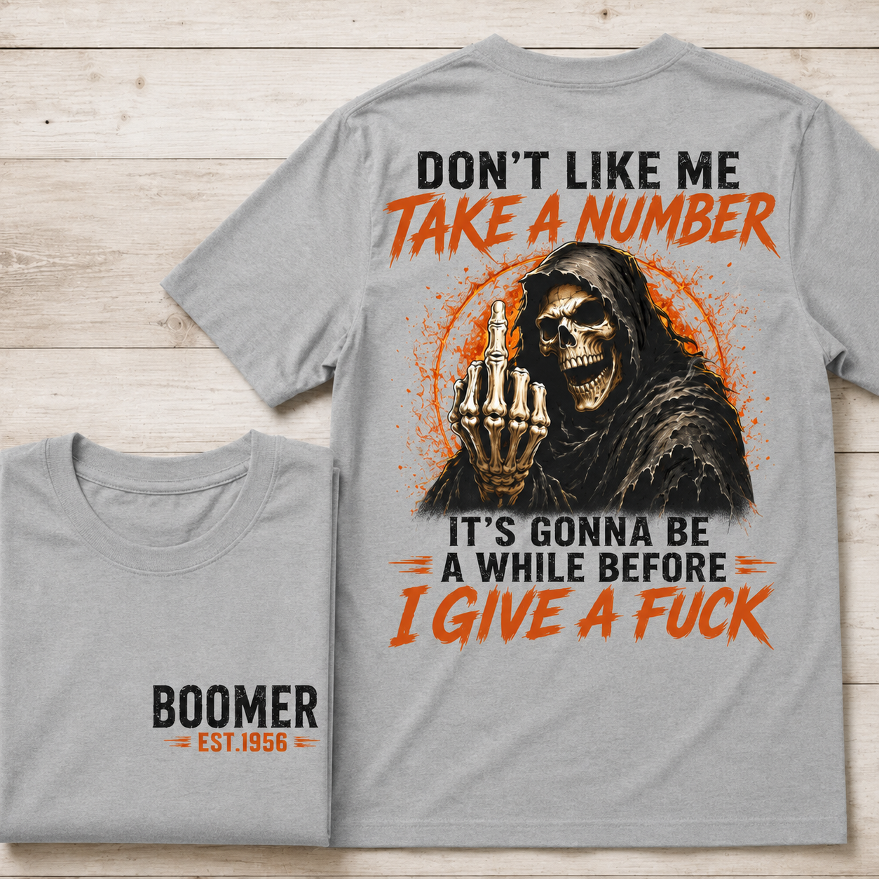 Don't Like Me Take A Number Skull Custom Year Shirt