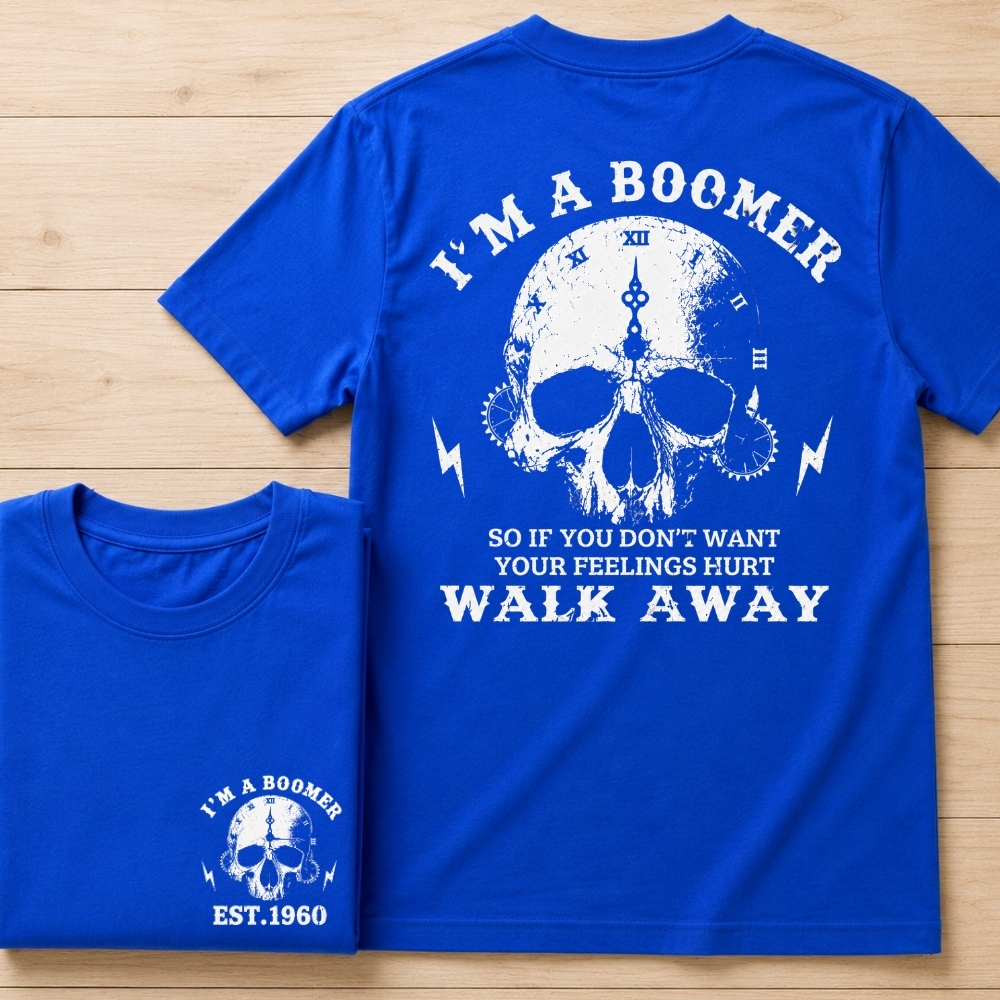 I'm A Boomer Custom Year Vintage Skull Graphic T-Shirt