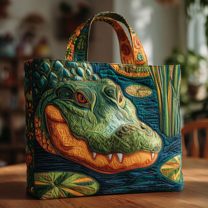 Hippie Quilted Tote Bag