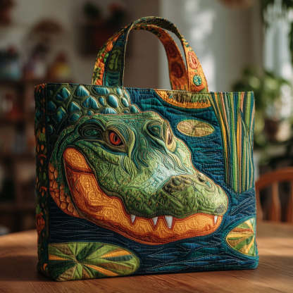 Hippie Quilted Tote Bag