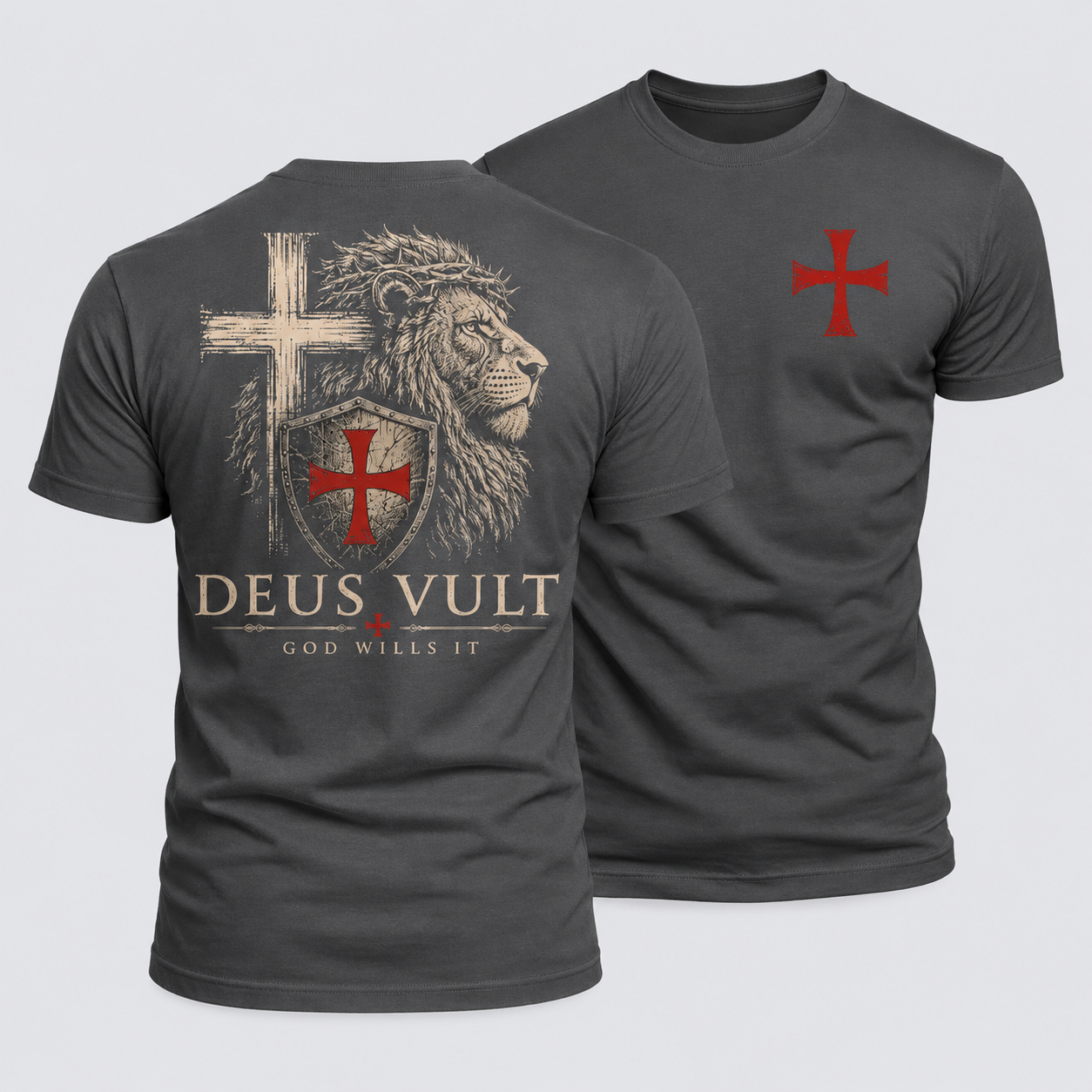 Luxe Mercerized Cotton Tee - Deus Vult