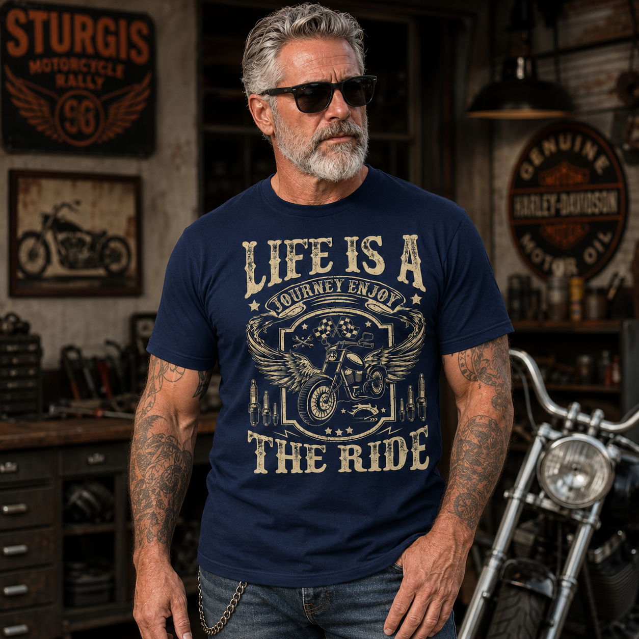 Biker Wife Girl I Ride My Own Biker Funny Motorcycle Biker Racing T Shirt