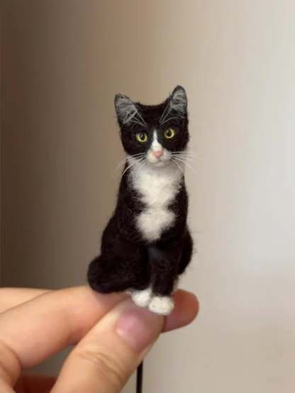 🔥Last Day 49% OFF - 🐱💖 Mini Felted Wool Cat