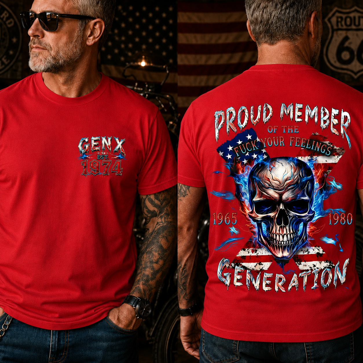 Gen X Proud Member Of The F*ck Your Feelings Generation Custom Year T-Shirt