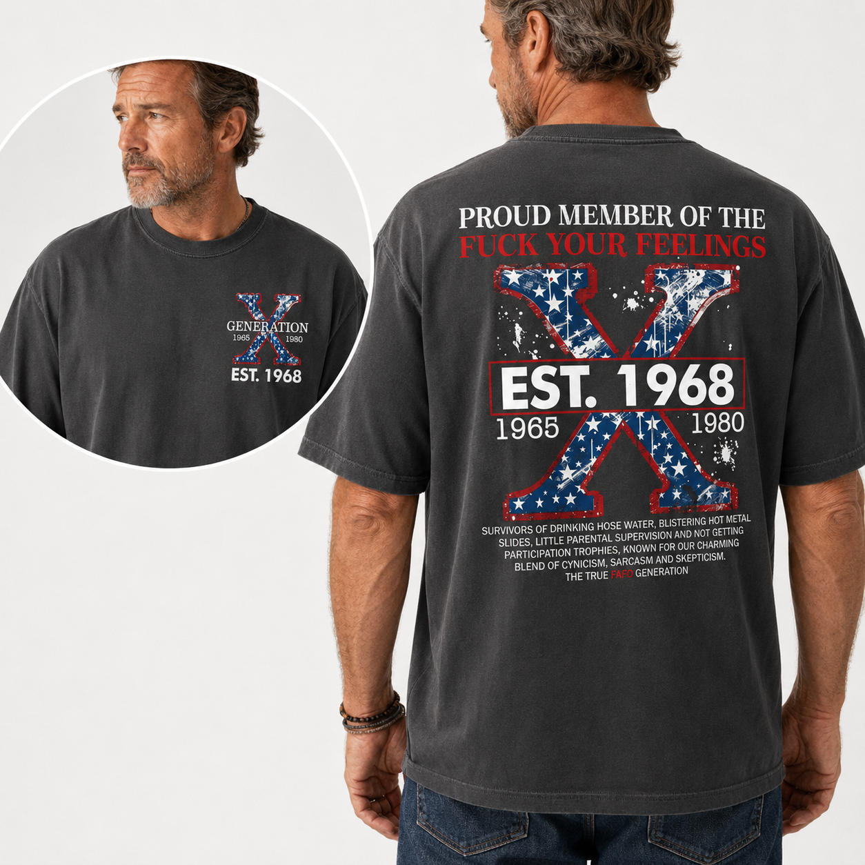 Proud Gen X Member Customize Year Shirt