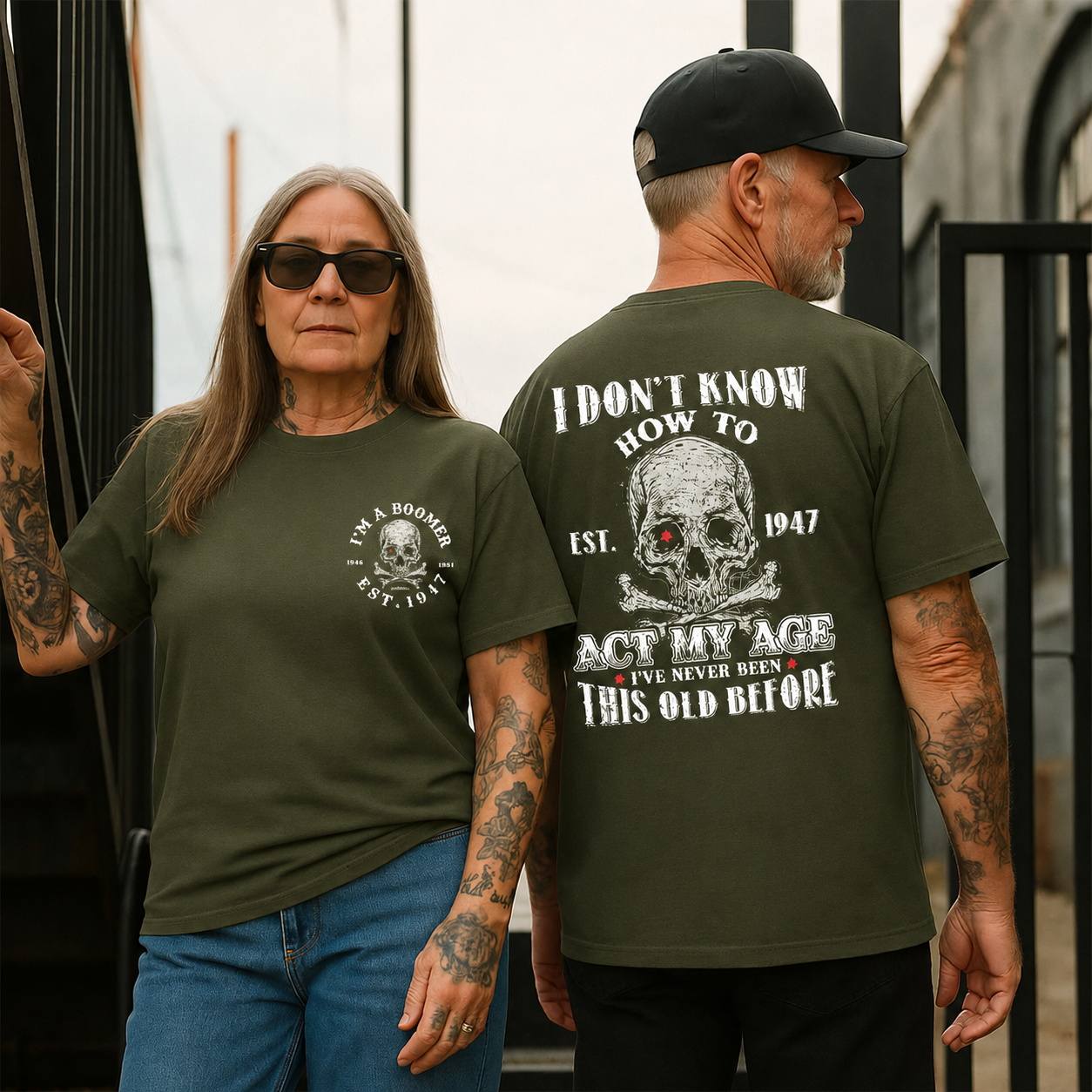 I Don't Know How To Act My Age T-shirt, Boomer Custom Year Of Birth T shirt, Cotton T Shirt