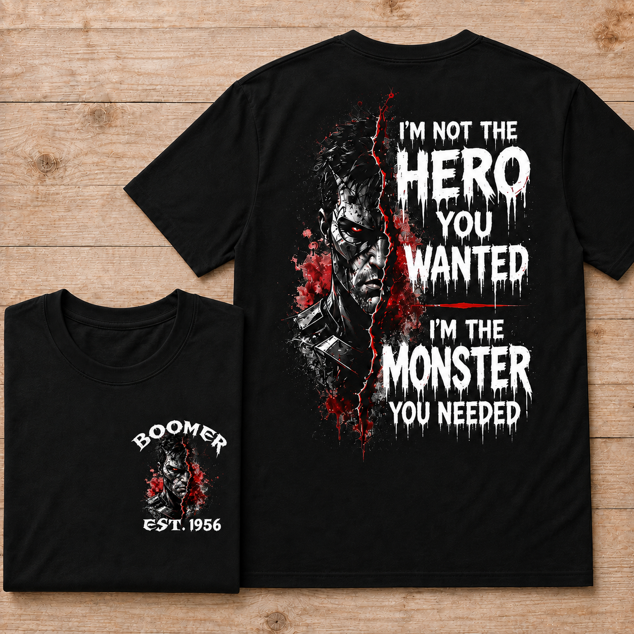 I'm Not The Hero You Wanted I'm The Monster You Needed Custom Year T-shirt