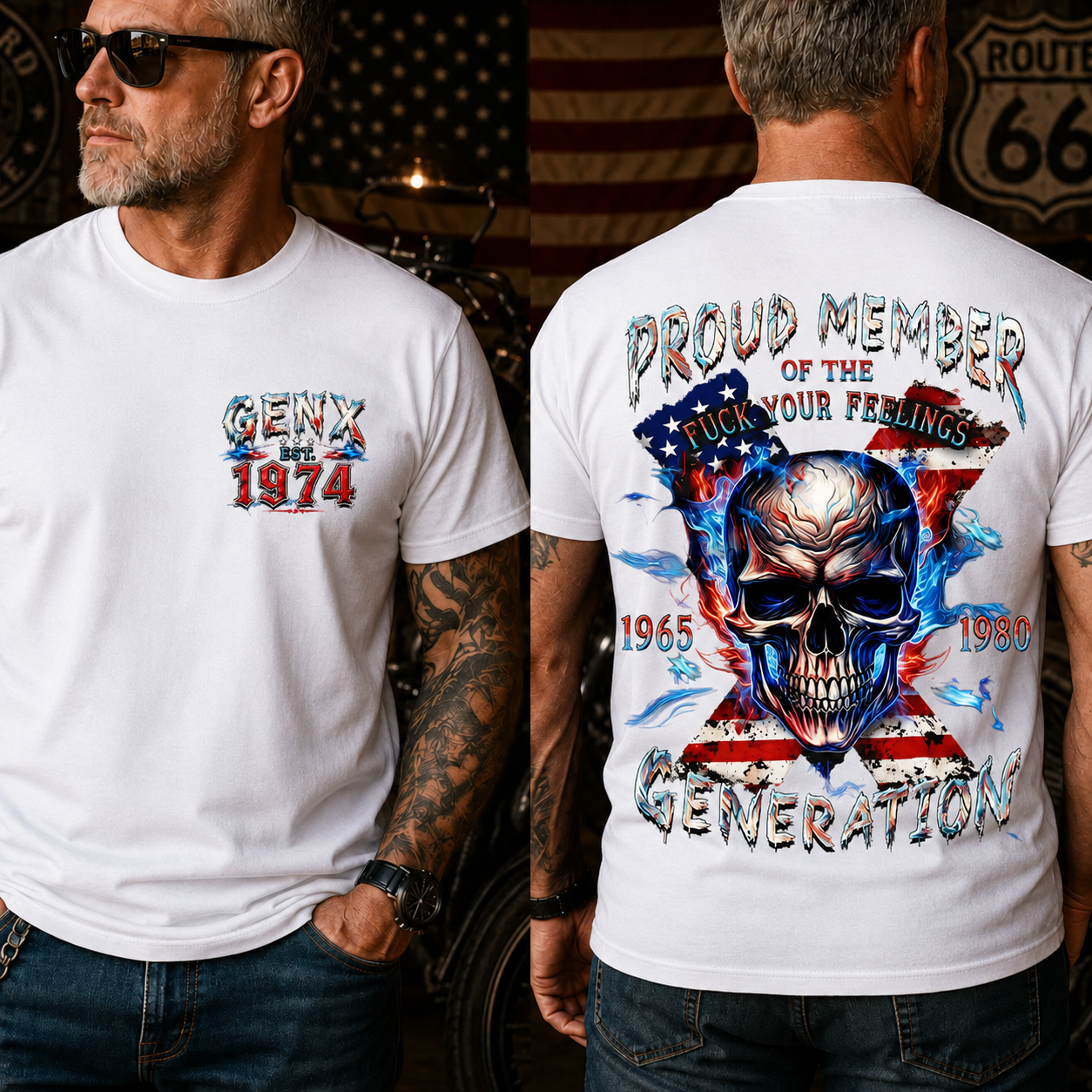Gen X Proud Member Of The F*ck Your Feelings Generation Custom Year T-Shirt
