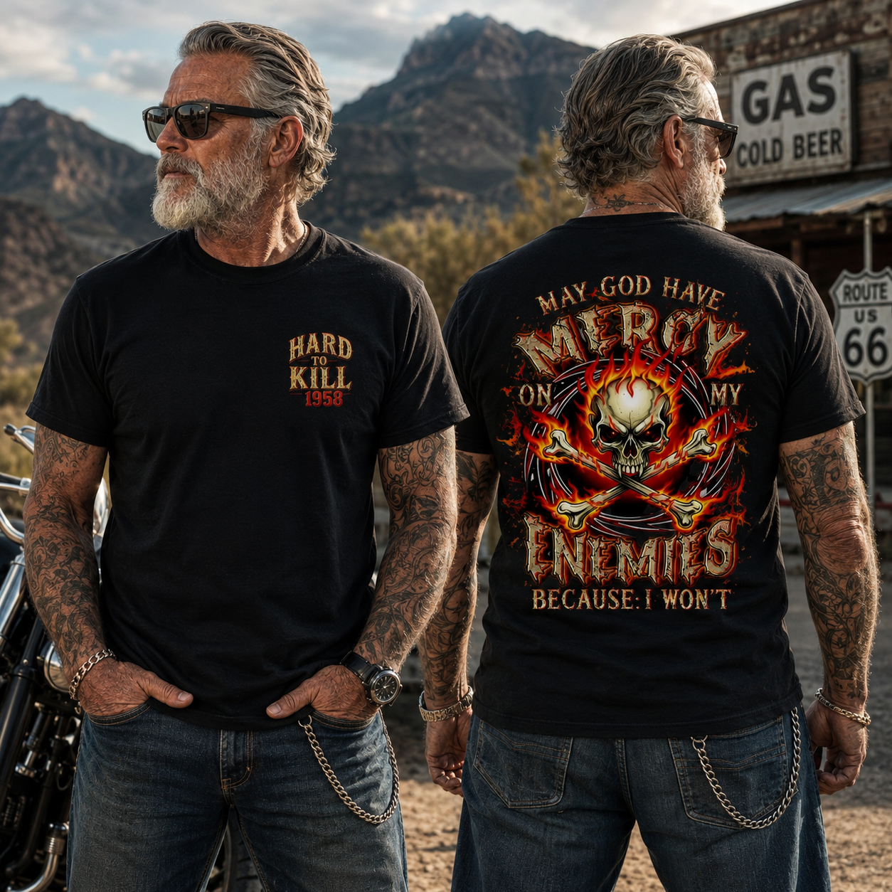 Hard To Kill  May God Have Mercy On My Enemies Personalized Year T-Shirt