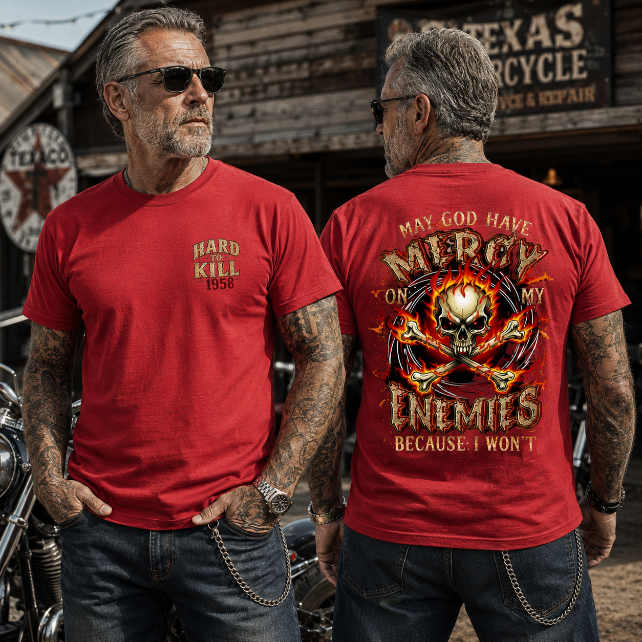 Hard To Kill  May God Have Mercy On My Enemies Personalized Year T-Shirt