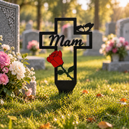 Metal Cemetery Memorial Plaque for Remembrance
