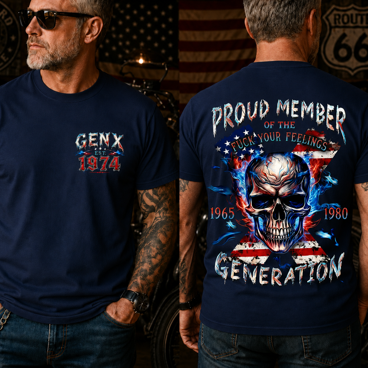 Gen X Proud Member Of The F*ck Your Feelings Generation Custom Year T-Shirt