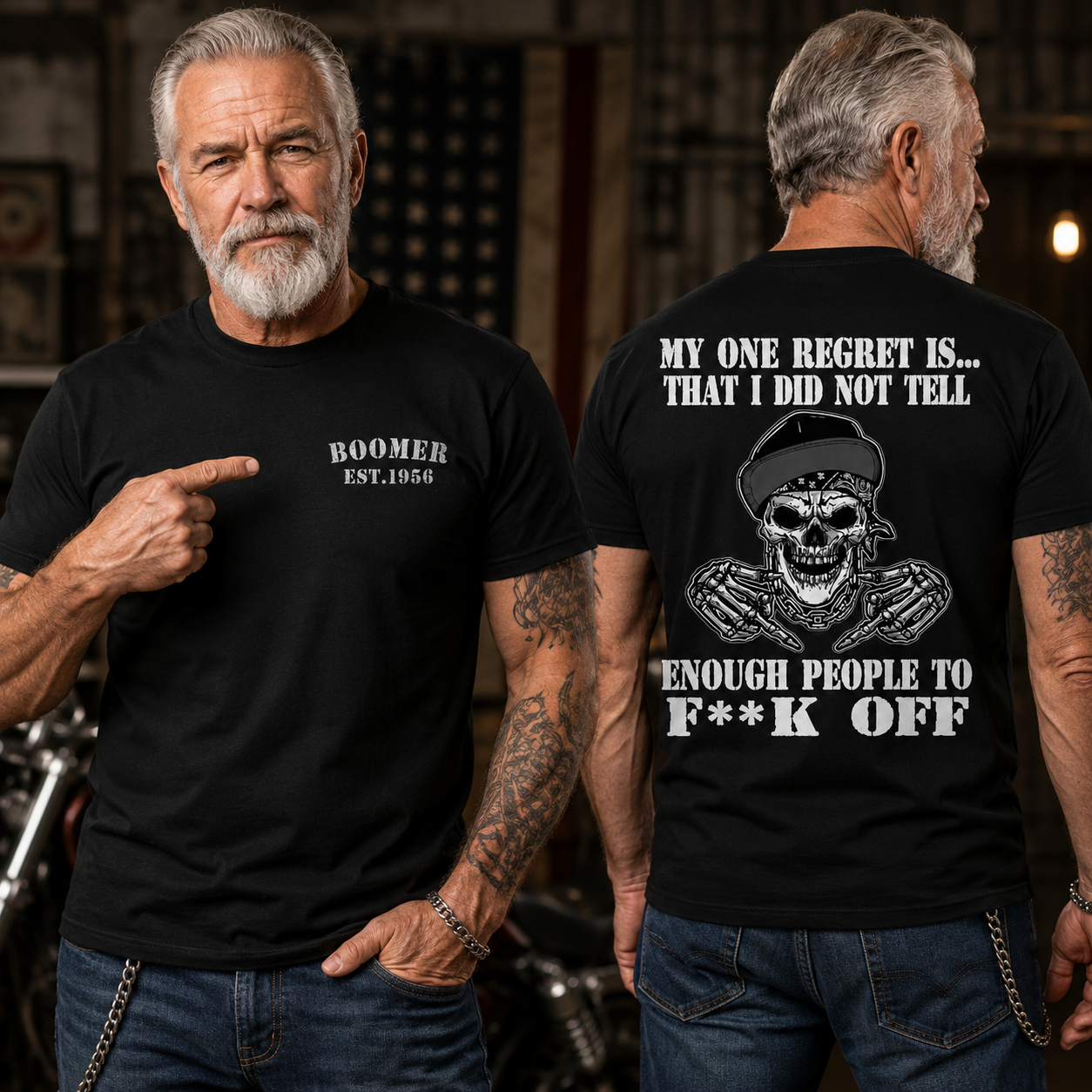 My One Regret Is Funny Skull T Shirt, Gen X Vintage Graphic Custom Year Tee