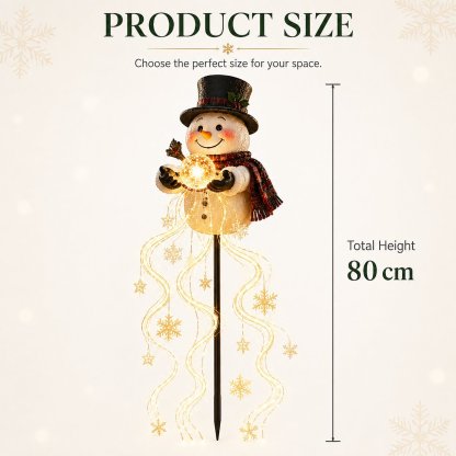 ❄️ Snowman Magic FountainTM – LED-Gartenleuchte🎄