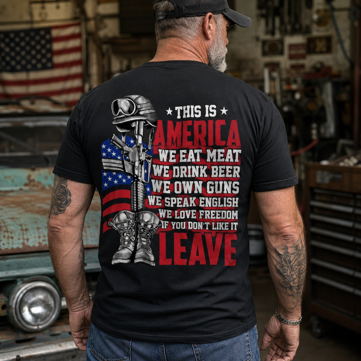 My Give A Damn Is Broken Beach Retro T-Shirt