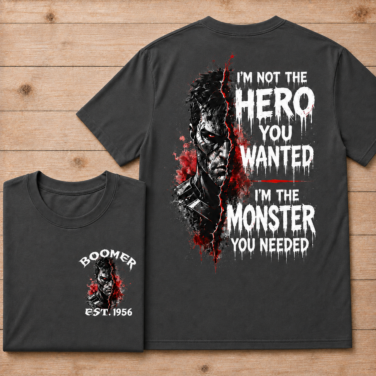 I'm Not The Hero You Wanted I'm The Monster You Needed Custom Year T-shirt