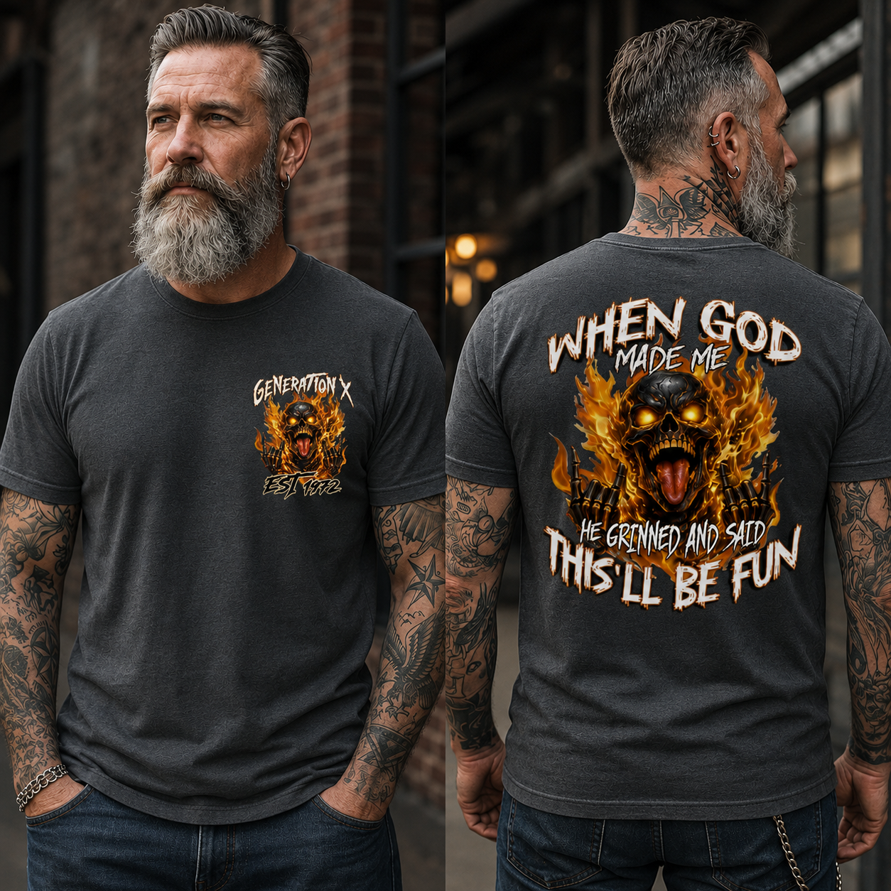 Personalization Year Gen X T Shirt, When God Made Me T Shirt , Gen X 1965-1980 T Shirt