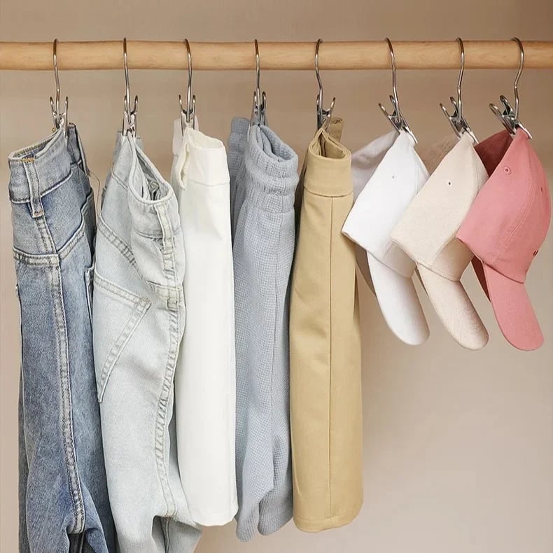 Space-Saving Clothes and Hat Storage Hook