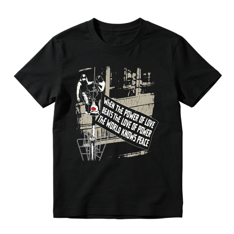 When The Power Of Love Beats The Love Of Power The World Knows Peace Graphic Unisex Classic T-shirt