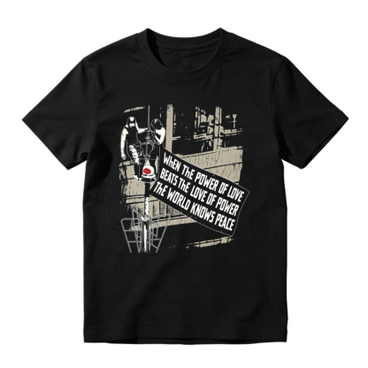 When The Power Of Love Beats The Love Of Power The World Knows Peace Graphic Unisex Classic T-shirt