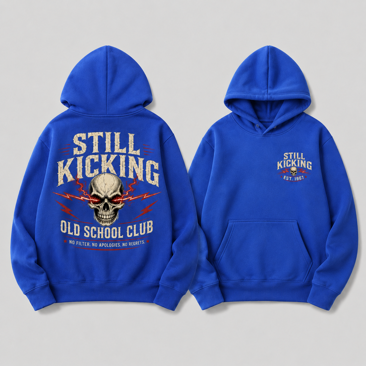 Still Kicking Old School Club Unisex Hoodie