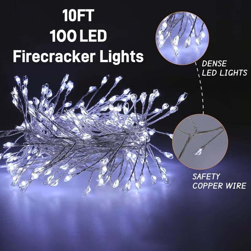 🎁LED Copper Wire Firecracker Light String