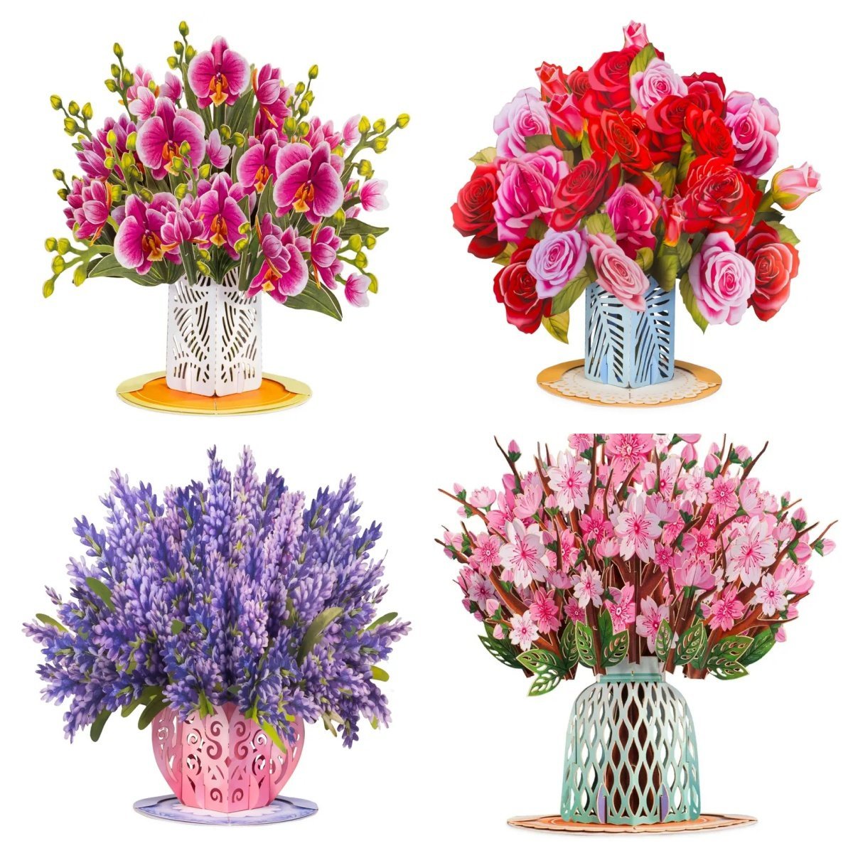 Everlasting 3D Flower Pop-Up Card – Valentine’s Day Keepsake Gift