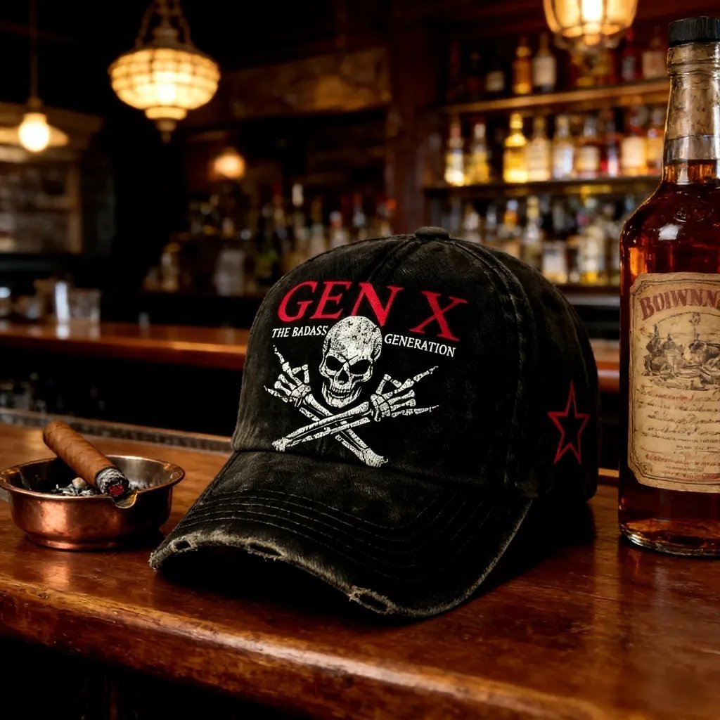 ⚡Flash Sale 50% OFF💀Gen X Rebel Skull Cap🏴‍☠️