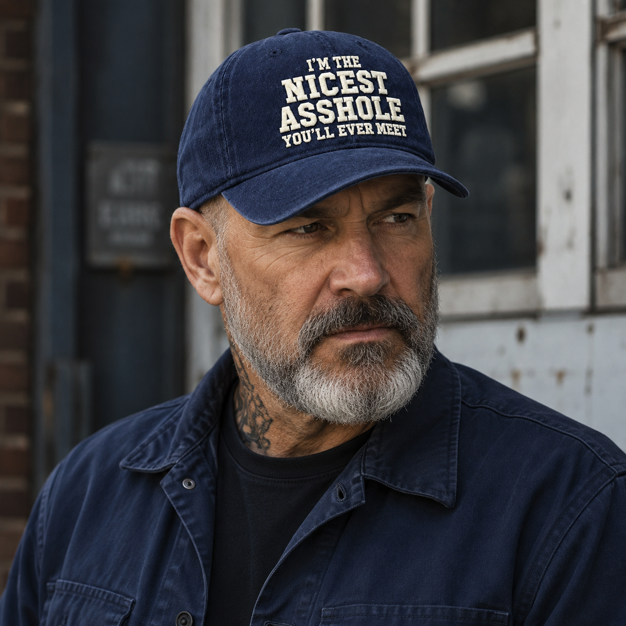 I'm The Nicest Asshole You'll Ever Meet Embroidery Cap