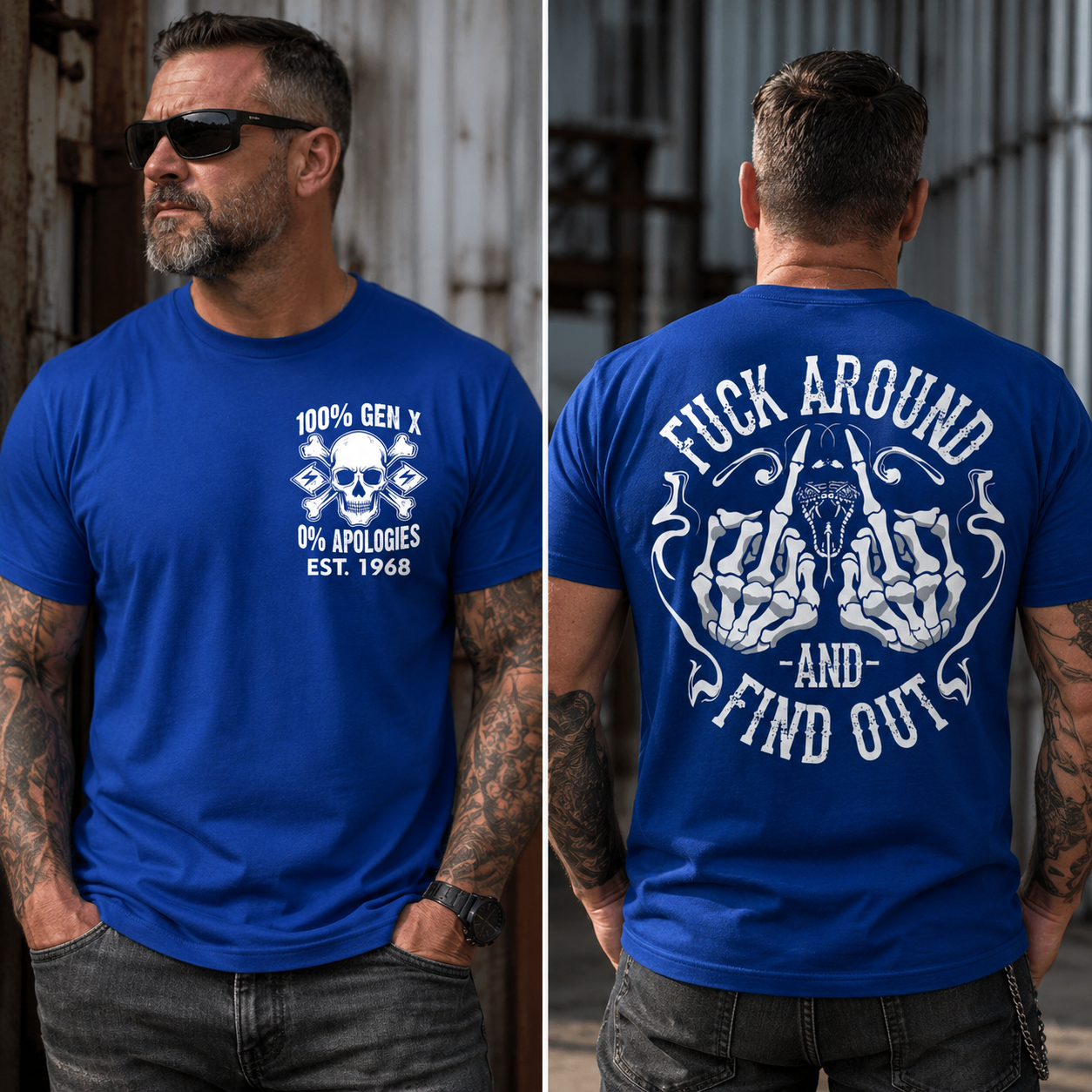 Custom Birth Year  Generation X Fuck Around And Find Out T-shirt
