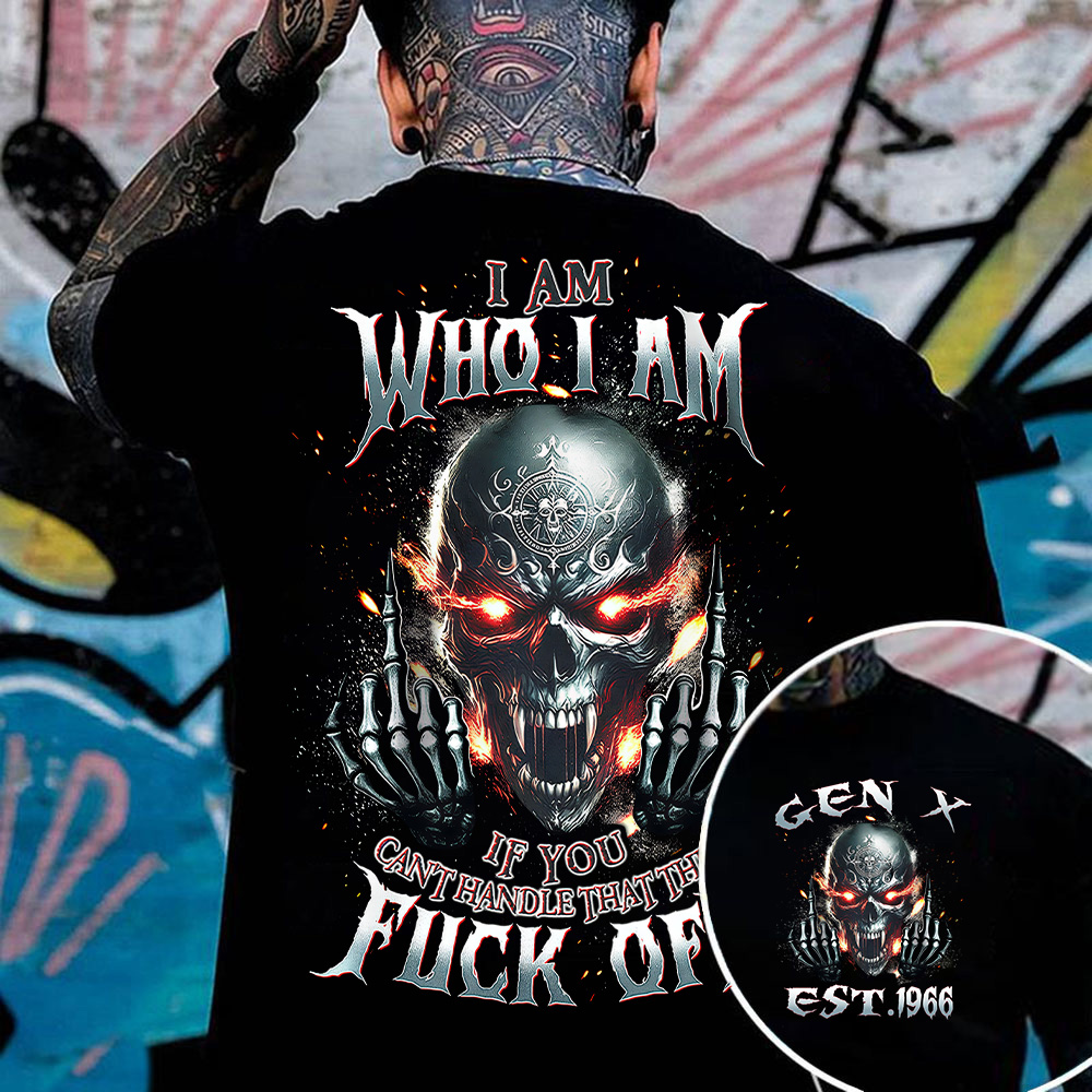 I Am Who I Am Custom Year Gen X, Boomer T-shirt