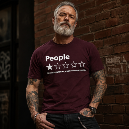 1 Star Review – Absolute Would T-Shirt – Funny Unisex 100% Cotton Tee