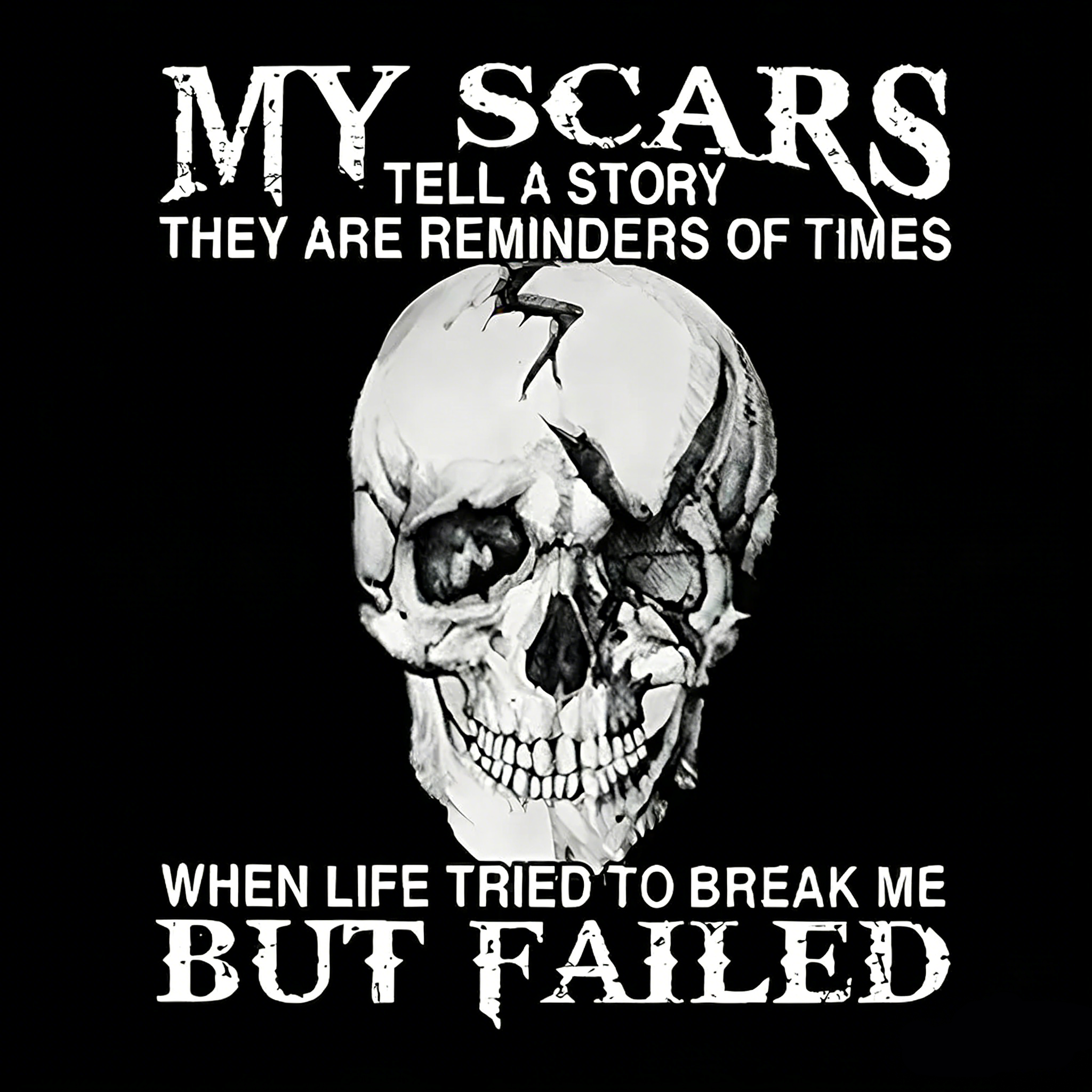 Boomer Customize T-shirt, 100% Cotton, Scars: When Life Failed to Break Me Sweatshirt